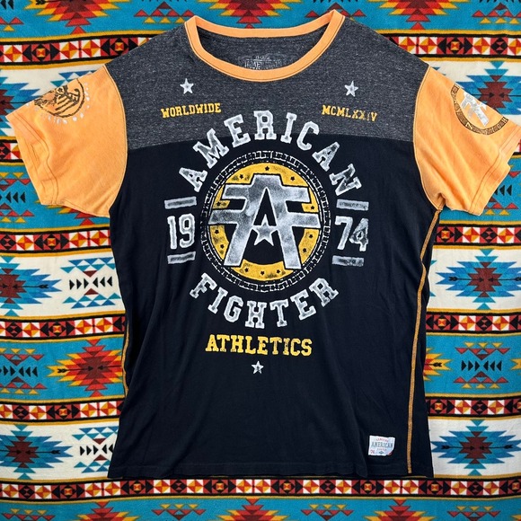 American Fighter Athletics T-Shirt Graphic Print Short Sleeve‎ 2XL - Picture 1 of 12